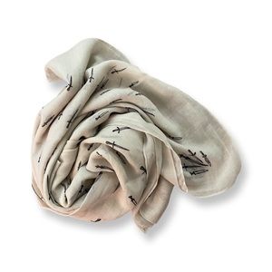RAG & BONE white/cream dagger scarf